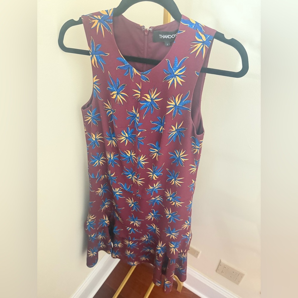 Thakoon Purple Floral Tank Dress